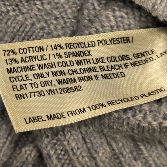 Universal Thread Blue Quarter Zip Sweater Womenâs Medium Mock Neck Pullover - Picture 4 of 7